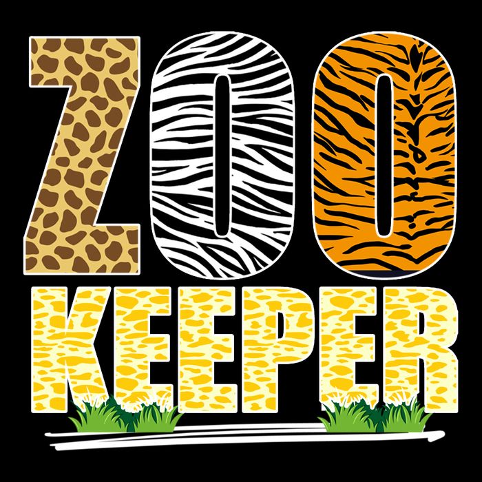 African Animals Zebra Giraffe Zookeeper Zoo Keeper 16 in Basic Backpack