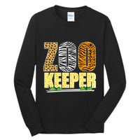 African Animals Zebra Giraffe Zookeeper Zoo Keeper Tall Long Sleeve T-Shirt