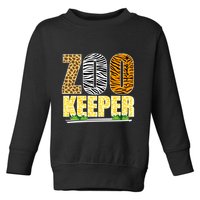 African Animals Zebra Giraffe Zookeeper Zoo Keeper Toddler Sweatshirt