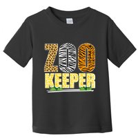 African Animals Zebra Giraffe Zookeeper Zoo Keeper Toddler T-Shirt