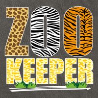 African Animals Zebra Giraffe Zookeeper Zoo Keeper Cotton Canvas Backpack