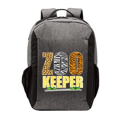African Animals Zebra Giraffe Zookeeper Zoo Keeper Vector Backpack