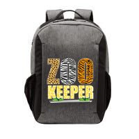 African Animals Zebra Giraffe Zookeeper Zoo Keeper Vector Backpack