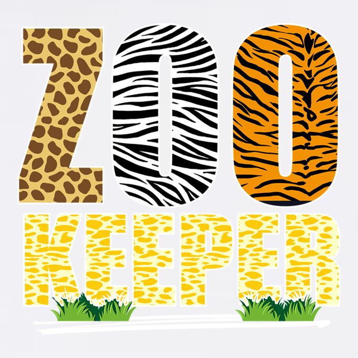 African Animals Zebra Giraffe Zookeeper Zoo Keeper Garment-Dyed Sweatshirt