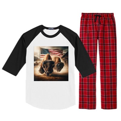 American Buffalo 1 Raglan Sleeve Pajama Set