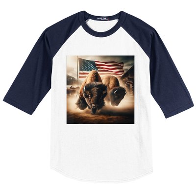 American Buffalo 1 Baseball Sleeve Shirt