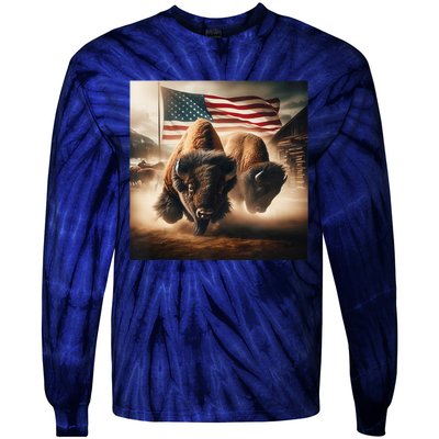 American Buffalo 1 Tie-Dye Long Sleeve Shirt