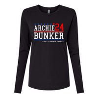 Archie Bunker 24 For President 2024 Womens Cotton Relaxed Long Sleeve T-Shirt