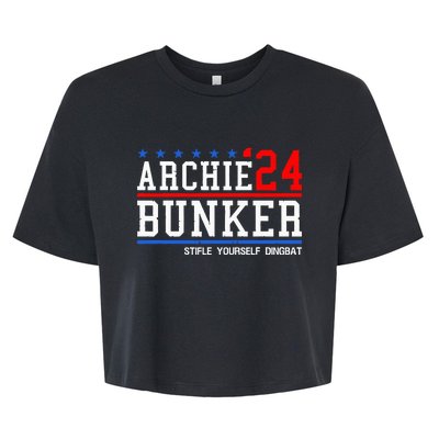 Archie Bunker 24 For President 2024 Bella+Canvas Jersey Crop Tee