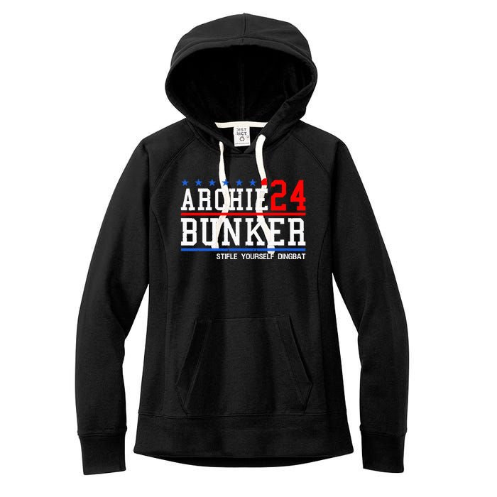 Archie Bunker 24 For President 2024 Women's Fleece Hoodie