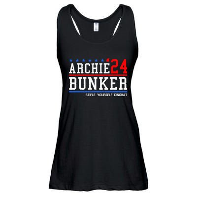 Archie Bunker 24 For President 2024 Ladies Essential Flowy Tank