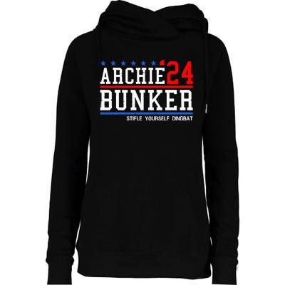 Archie Bunker 24 For President 2024 Womens Funnel Neck Pullover Hood