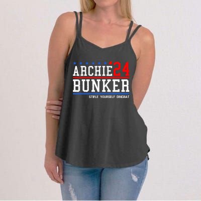 Archie Bunker 24 For President 2024 Women's Strappy Tank