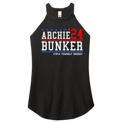 Archie Bunker 24 For President 2024 Women’s Perfect Tri Rocker Tank