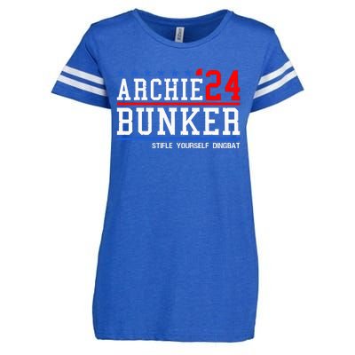 Archie Bunker 24 For President 2024 Enza Ladies Jersey Football T-Shirt