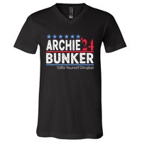 Archie Bunker 24 For President 2024 V-Neck T-Shirt