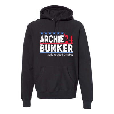 Archie Bunker 24 For President 2024 Premium Hoodie