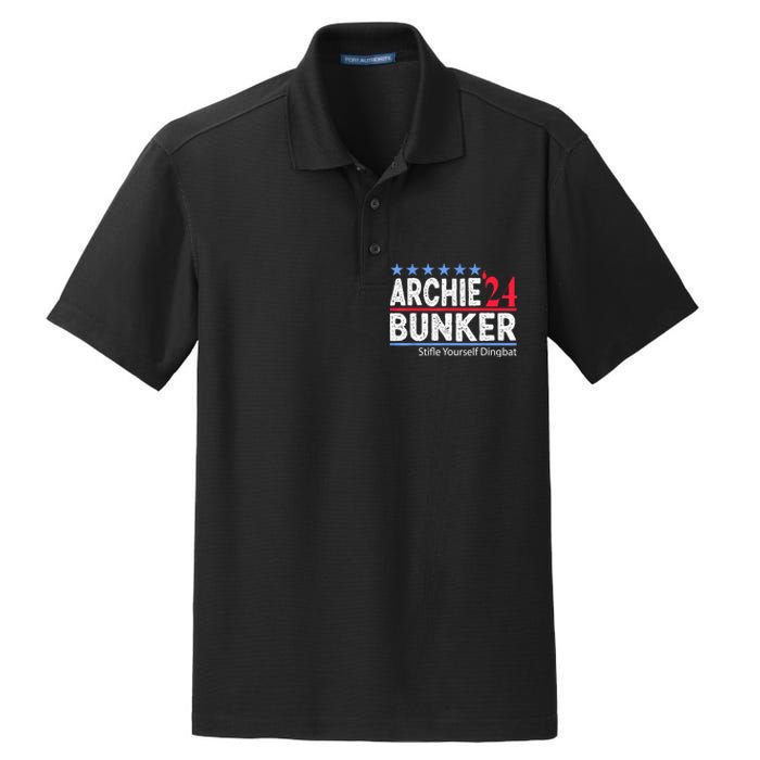 Archie Bunker 24 For President 2024 Dry Zone Grid Polo