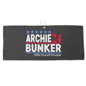 Archie Bunker 24 For President 2024 Large Microfiber Waffle Golf Towel