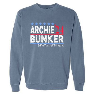 Archie Bunker 24 For President 2024 Garment-Dyed Sweatshirt