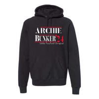 Archie Bunker 24 For President Premium Hoodie