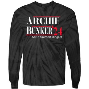 Archie Bunker 24 For President Tie-Dye Long Sleeve Shirt