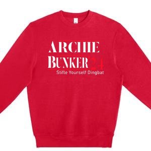 Archie Bunker 24 For President Premium Crewneck Sweatshirt