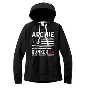 Archie Bunker 24. Stifle Yourself Dingbat Women's Fleece Hoodie