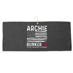 Archie Bunker 24. Stifle Yourself Dingbat Large Microfiber Waffle Golf Towel