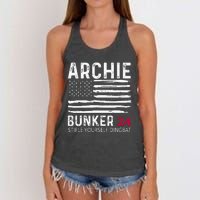 Archie Bunker 24. Stifle Yourself Dingbat Women's Knotted Racerback Tank