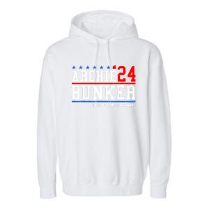 Archie Bunker 24 For President 2024 Garment-Dyed Fleece Hoodie