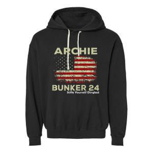 Archie Bunker 24 For President Garment-Dyed Fleece Hoodie