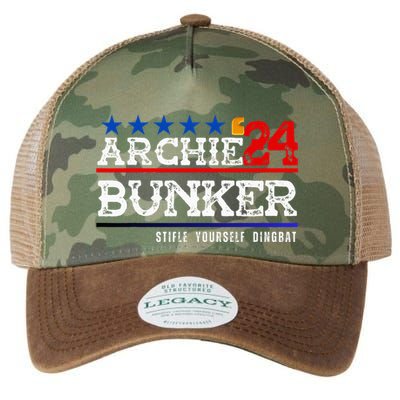 Archie Bunker 24 For President 2024 Legacy Tie Dye Trucker Hat