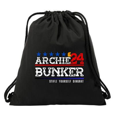 Archie Bunker 24 For President 2024 Drawstring Bag