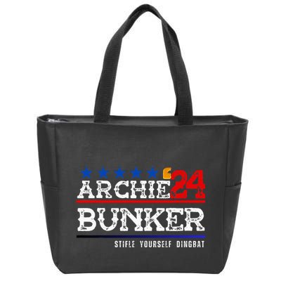 Archie Bunker 24 For President 2024 Zip Tote Bag