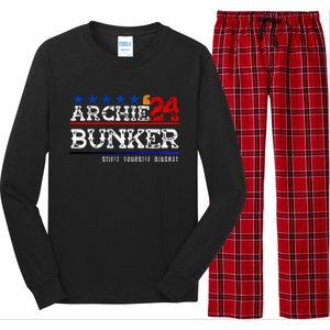 Archie Bunker 24 For President 2024 Long Sleeve Pajama Set