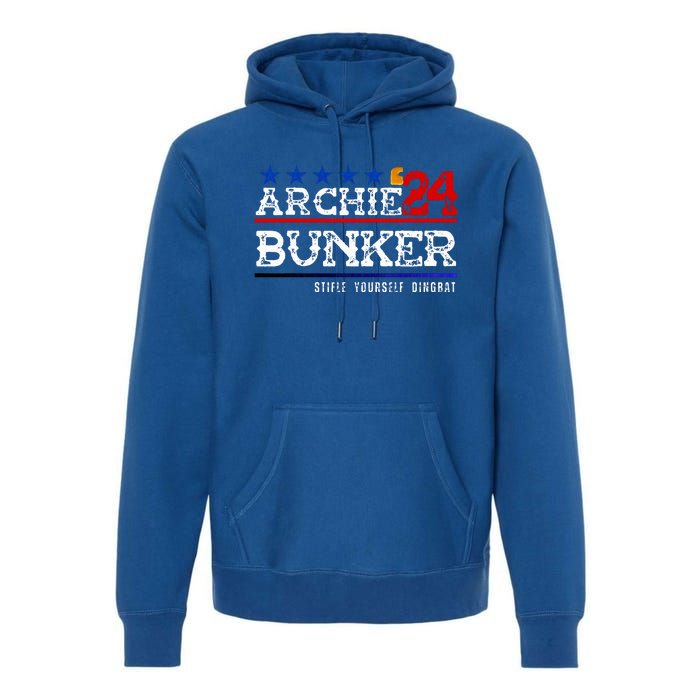 Archie Bunker 24 For President 2024 Premium Hoodie