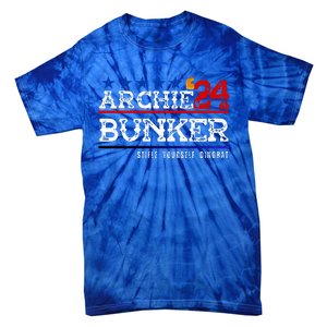 Archie Bunker 24 For President 2024 Tie-Dye T-Shirt