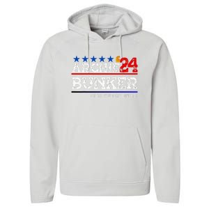 Archie Bunker 24 For President 2024 Performance Fleece Hoodie