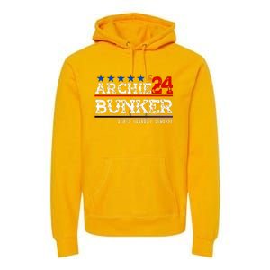 Archie Bunker 24 For President 2024 Premium Hoodie