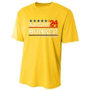 Archie Bunker 24 For President 2024 Performance Sprint T-Shirt