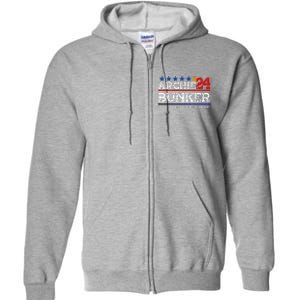 Archie Bunker 24 For President 2024 Full Zip Hoodie