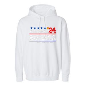 Archie Bunker 24 For President 2024 Garment-Dyed Fleece Hoodie