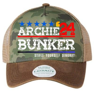 Archie Bunker 24 For President 2024 Legacy Tie Dye Trucker Hat