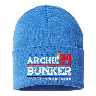 Archie Bunker 24 For President 2024 Sustainable Knit Beanie