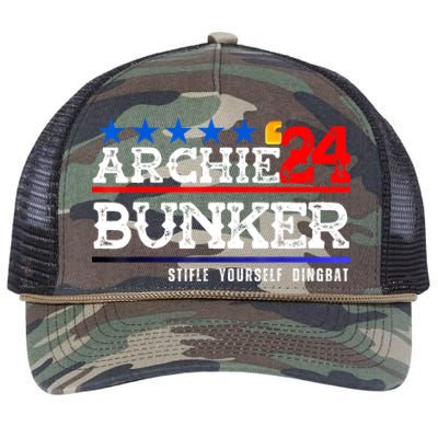 Archie Bunker 24 For President 2024 Retro Rope Trucker Hat Cap