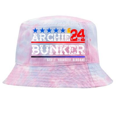 Archie Bunker 24 For President 2024 Tie-Dyed Bucket Hat