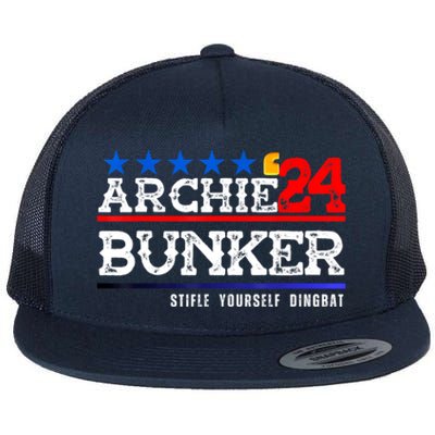 Archie Bunker 24 For President 2024 Flat Bill Trucker Hat