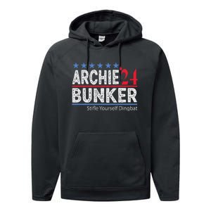 Archie Bunker 2024 Presidential Campaign Performance Fleece Hoodie