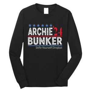 Archie Bunker 2024 Presidential Campaign Long Sleeve Shirt